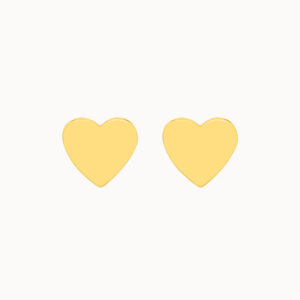 Aretes en oro amarillo de 18K oval entorchadoAretes en oro amarillo de 18K corazon