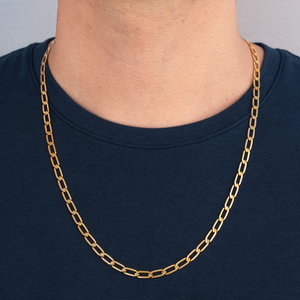 Cadena de oro 18k amarillo | Hexagonal alargada 4.7 mm